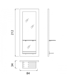 Зеркало парикмахерское "Edo"