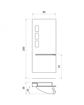 Зеркало парикмахерское "Action"