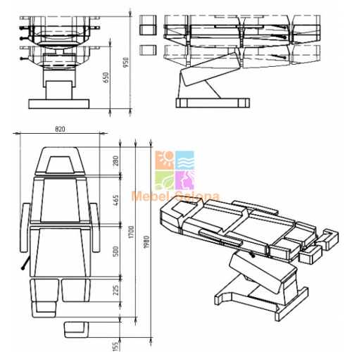 Педикюрное кресло "Профи 3"